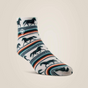 ARIAT HORSE SERAPE QTR CREW 2 PK - ACCESSORIES SOCKS  - 10047866 AR3740-981