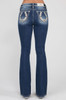 MISS ME MID-RISE BOOT CUT HORSESHOE - LADIES JEANS  - M9279B