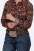 CINCH FLORAL AND PAISLEY PRINT - LADIES SHIRT  - MSW9164189