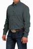 CINCH TURQUOISE MULTI COLOR PRINT - MENS SHIRT  - MTW1105493