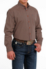 CINCH BURNT ORANGE GEOMETRIC PRINT - MENS SHIRT  - MTW1105503