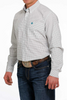 CINCH WHITE PLAID PRINT - MENS SHIRT  - MTW1105506