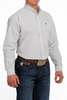 CINCH WHITE PLAID PRINT - MENS SHIRT  - MTW1105506