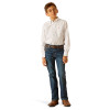 ARIAT KADE LONG SLEEVE WHITE PRINT - KIDS BOYS SHIRT - 10048661