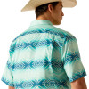 ARIAT VENTTEK BLEACHED AQUA - MENS SHIRT  - 10048845