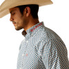 ARIAT TEAM LOGO LOCHLAN FITTED WHITE - MENS SHIRT  - 10048421