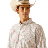 ARIAT KADE CLASSIC FIT WHITE PRINT - MENS SHIRT  - 10048443