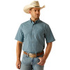 ARIAT PRO SERIES KAMERON AQUA PLAID - MENS SHIRT  - 10048441