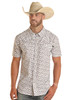 ROCK & ROLL TEK 2 POCKET LONGHORN WHITE - MENS SHIRT  - BMN3S03373-15