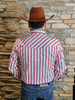 FERREL RED WHITE STRIPE LONG SLEEVE - MENS SHIRT  - FPL1002318