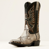 ARIAT NATURAL PYTHON LUXE BLACK - BOOT MENS WESTERN - 10047082