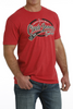 CINCH COWBOYS RED TEE - MENS TEE  - MTT1690610