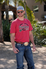 CINCH COWBOYS RED TEE - MENS TEE  - MTT1690610