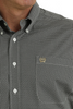 CINCH WHITE & BLACK GEOMETRIC PRINT - MENS SHIRT  - MTW1105720