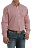 CINCH RED & WHITE GEOMETRIC PRINT - MENS SHIRT  - MTW1105726