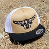 TORO BULL AZTEC BLACK GOLD FLAT - HATS CAP  - AZTEC BLK GOLD FLAT