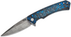 CASE BLACK ANODIZED ALUMINUM & BLUE - ACC KNIVES  - 25895