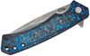 CASE BLACK ANODIZED ALUMINUM & BLUE - ACC KNIVES  - 25895