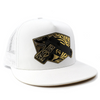 EL VIEJON CACHAS DE ORO WHITE FLAT - HATS CAP  - CACHAS DE ORO WHT FLAT