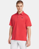 UNDER ARMOUR RED SOLSTICE TECH POLO - MENS POLO  - 1290140-814