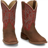 JUSTIN  JACKPOT ORANGE COWHIDE - BOOT MENS WESTERN - FN7011