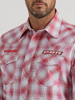 WRANGLER PBR LOGO RED PLAID - MENS SHIRT  - 112346236