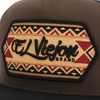 EL VIEJON WASCO  BLACK BROWN FLAT - HATS CAP  - WASCO BLK BROWN FLAT