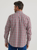 WRANGLER WRINKLE RESIST RED PLAID - MENS SHIRT  - 112346247