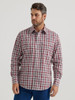 WRANGLER WRINKLE RESIST RED PLAID - MENS SHIRT  - 112346247