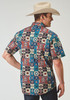 ROPER VINTAGE PATCHWORK BLUE PRINT - MENS SHIRT  - 3-02-0486-0311MU