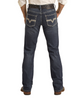 ROCK & ROLL PLEATHER EMB REVOLVER DARK - MENS JEANS  - BM1RD03665