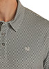 ROCK & ROLL GEO CHARCOAL PRINT POLO - MENS POLO  - TM51T03519