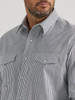 WRANGLER WRINKLE RESIST BLACK STRIPE - MENS SHIRT  - 112346245