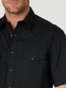 WRANGLER SPORT BLACK WESTERN SNAP SHIRT - MENS SHIRT  - 71106BK
