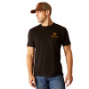 ARIAT FARM FIELDS BLACK - MENS TEE  - 10051758