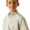 ARIAT EDUARDO CLASSIC GREEN PRINT - KIDS BOYS SHIRT - 10051407