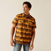 ARIAT HEATH RETRO SNAP MINK BROWN - MENS SHIRT  - 10051303