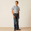 ARIAT EDGAR BLUE HEAVEN PRINT - KIDS BOYS SHIRT - 10051409