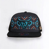 LOST CALF 3D BLACK LOGO TURQUOISE AZTEC - HATS CAP  - EASTON FLAT