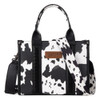 WRANGLER COW PRINT BLACK CONCEALED - LADIES PURSES  - WG133-8120SBK