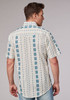 ROPER VERTICAL AZTEC STRIPE SNAP - MENS SHIRT  - 03-002-0068-0465WH