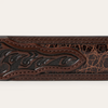 STETSON BROWN COGNAC CROCO PRINT - ACCESSORIES BELT MEN - 9911500-267