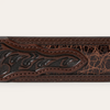 STETSON BROWN COGNAC CROCO PRINT - ACCESSORIES BELT MEN - 9911500