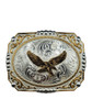 MONTANA SILVERSMITHS EAGLE SQUARE COWBOY CAMEO - ACC BUCKLE  - 25815-696