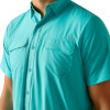 ARIAT VENTTEK DRIFT TURQUOISE - MENS SHIRT  - 10051383