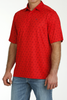 CINCH ARENAFLEX RED POLO PRINT - MENS POLO  - MTK1863036