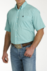 CINCH TURQUOISE DIAMOND PRINT - MENS SHIRT  - MTW1111457