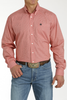 CINCH RED PRINTED SPANDEX WEAVE - MENS SHIRT  - MTW1105749