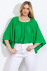 GREEN ELBOW SLEEVES - LADIES SHIRT  - IT12984