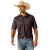 ARIAT ALL OVER PRINT BLACK CORE - MENS POLO  - 10051316